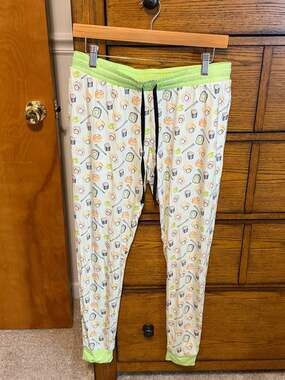 LEVbaby Bamboo Viscose Sushi Print Adult Jogger Pajama Pants